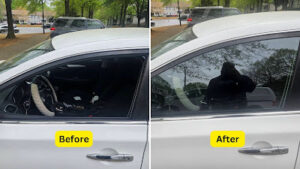 Akron Ohio 19 car door window